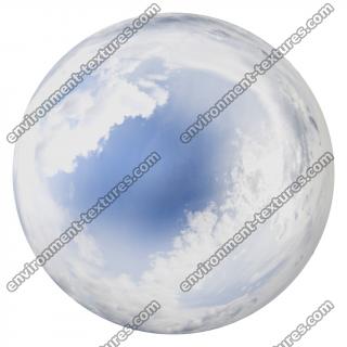 HDRi Skydome of Blue Clouded Sky 16K 